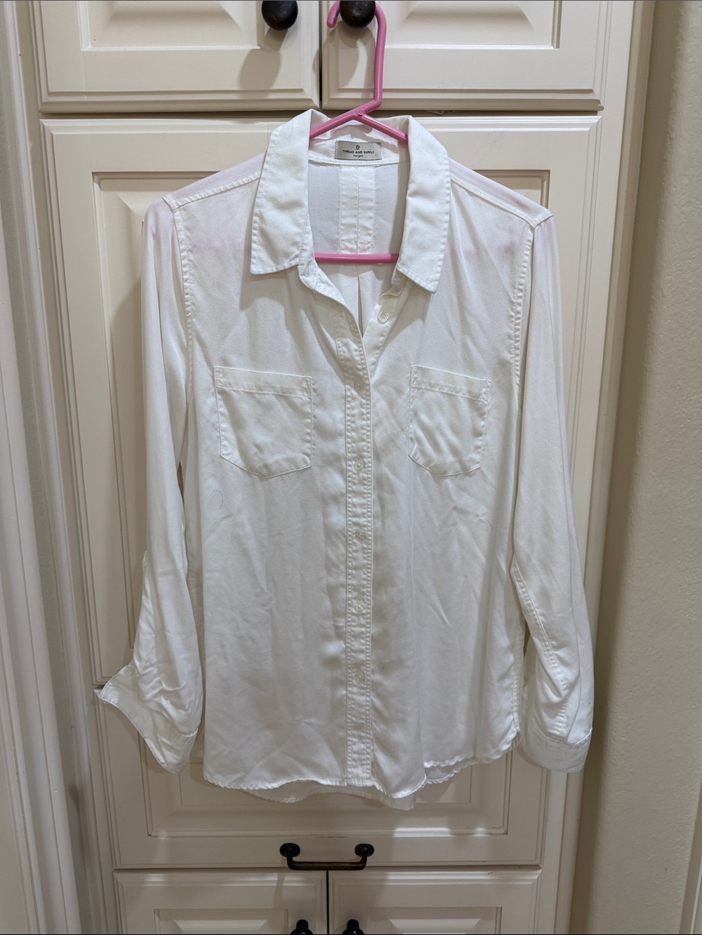 Thread & Supply White Button-Down Shirt